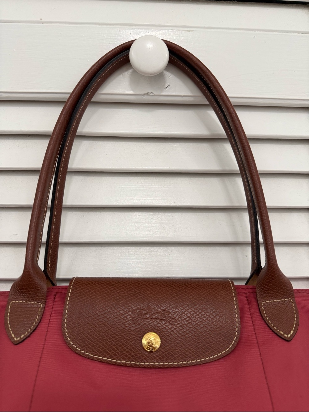 Longchamp Le Pliage Original Large Nylon Shoulder Tote Bag Fig - Picture 3 of 11